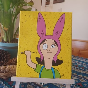 Louise Ludgate Bobs Burgers Fanart. 20x30 Louise Belcher/April LudgateMashup.ParksandRec Fanart. ParksRec Bobs Burgers Crossover. Wandkunst.