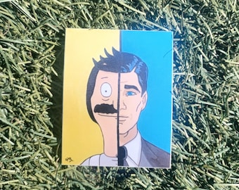 Barcher Waterproof Sticker: Bob&#39;s Burgers & Sterling Archer Fan Art