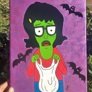 Mombie Tina Acrylic Painting: Bob&#39;s Burgers Halloween Fanart (8x10)