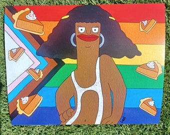 Marshmallow Pride Print: Bobs Burgers Fan Art, 8x10 Luster Photo Paper