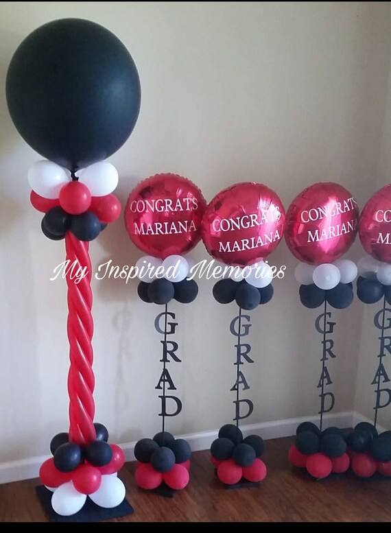 Personalized graduation balloon centerpieces large balloon Etsy