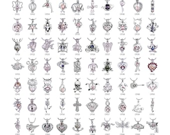 Bulk 1.20 Each Cage Pendant for Pearls, 100 pcs Assorted