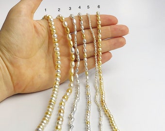 South Sea Keshi Pearl Strands (505 No. 1-6)