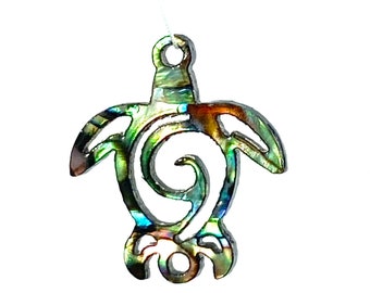 Abalone Turtle Charm Etsy