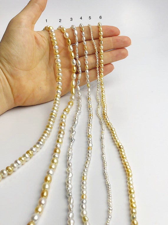 South Sea Keshi Pearl Strands (505 No. 1-6)