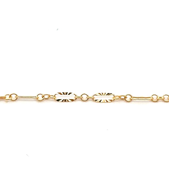 1.62mm Starburst Chain, Per Foot, 14K Gold Filled