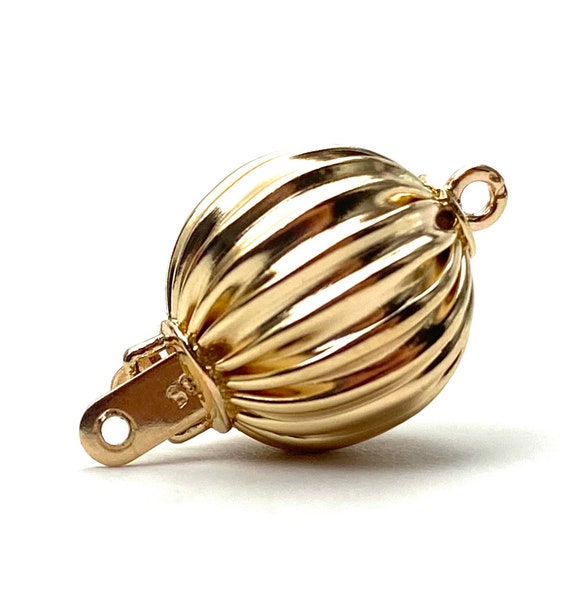 14K solid yellow gold clasp, SKU# A011C