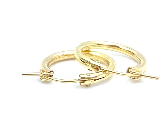 14KGf Hoop Earrings , Sku#090 C 0