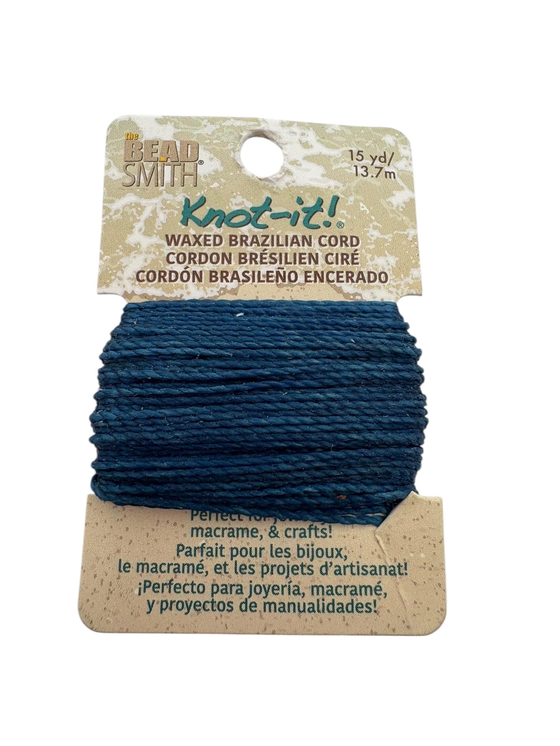 Waxed Brazilian Beading Cord, 15 Yards