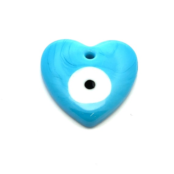 Evil eye, Heart shape bead, SKU#M3411