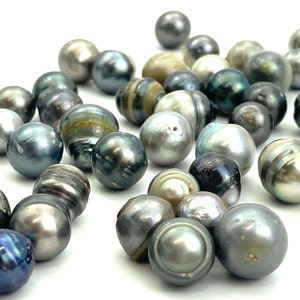 Bag of 100 Tahitian Pearls, Only 1.99 each -  100 pcs Wholesale Pearls, 7-11mm  (LOT 99) Cheap Pearls,