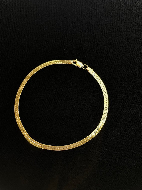14KGF Herringbone bracelet