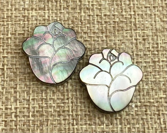 Mother of Pearl Flower Charm