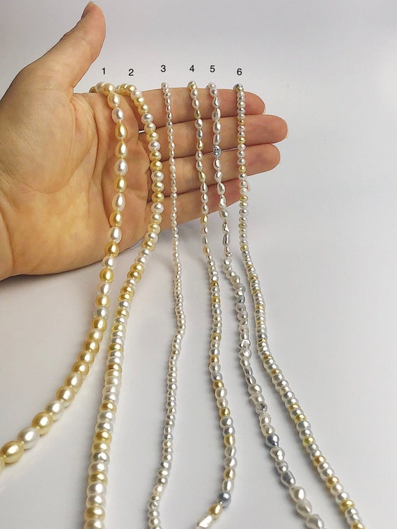 South Sea Keshi Pearl Strands (508 No. 1-6)