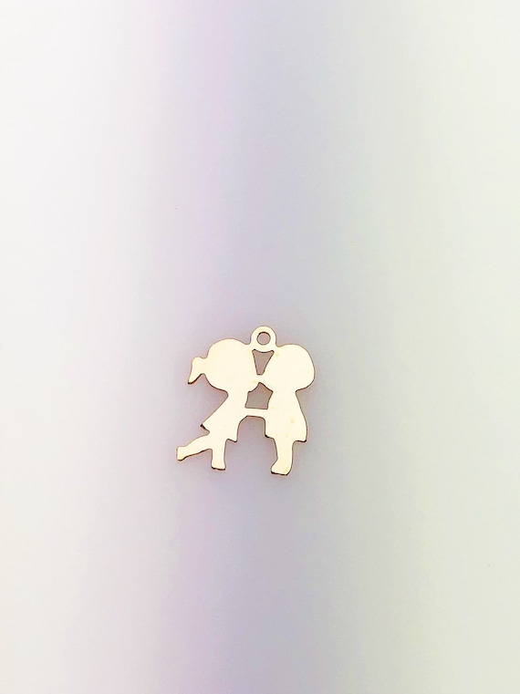 Small Girl Silhouette Pendant Charm 14k Gold-Filled, Made in the USA Small Girl Silhouette Pendant Charm 14k Gold-Filled, Made in the USA