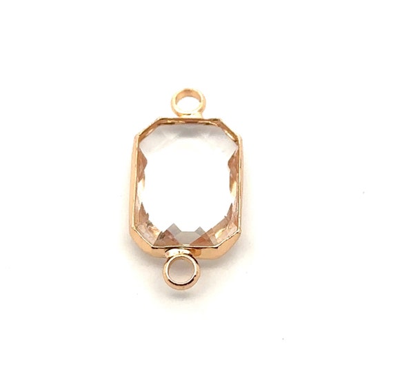 Clear rectangle crystal charm, SKU#M211