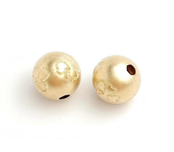 8mm Sandblast SD Clover Bead