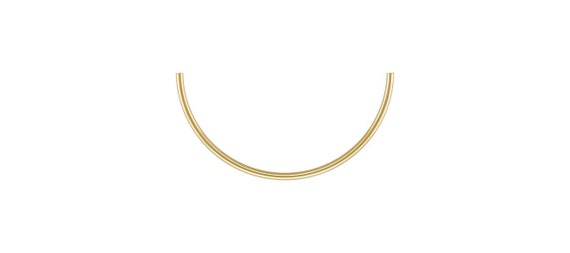 2.0x56.0mm (1.7mm) Curved Tube, 14K Gold Filled, Made in USA. #40201328