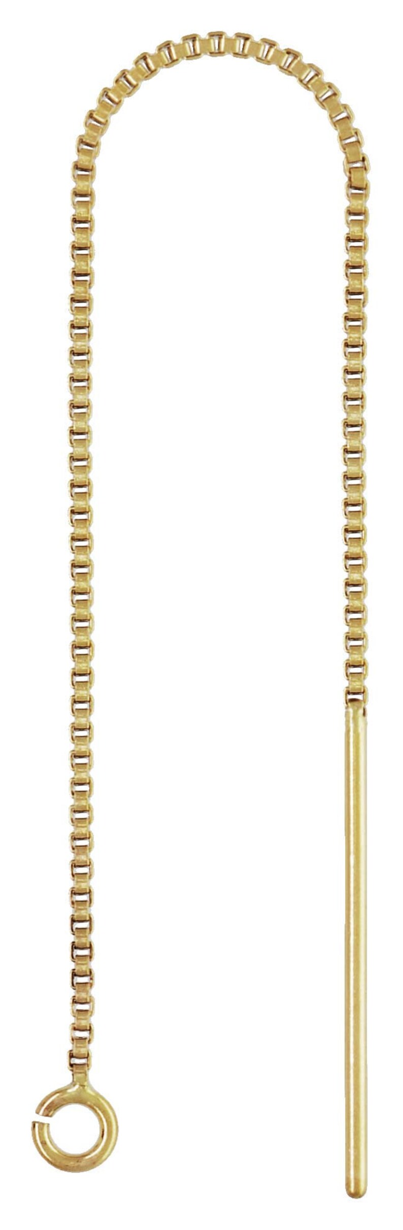 Threader Box Chain W/ring GP 14k Gold Filled. Made in USA. - Etsy