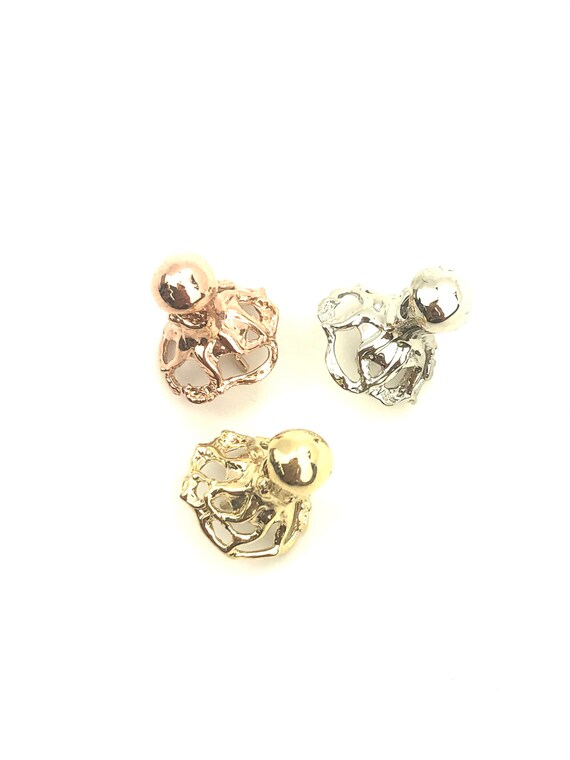 14K Yellow Gold, White Gold , & Rose Gold Bail Sku#JPP-981