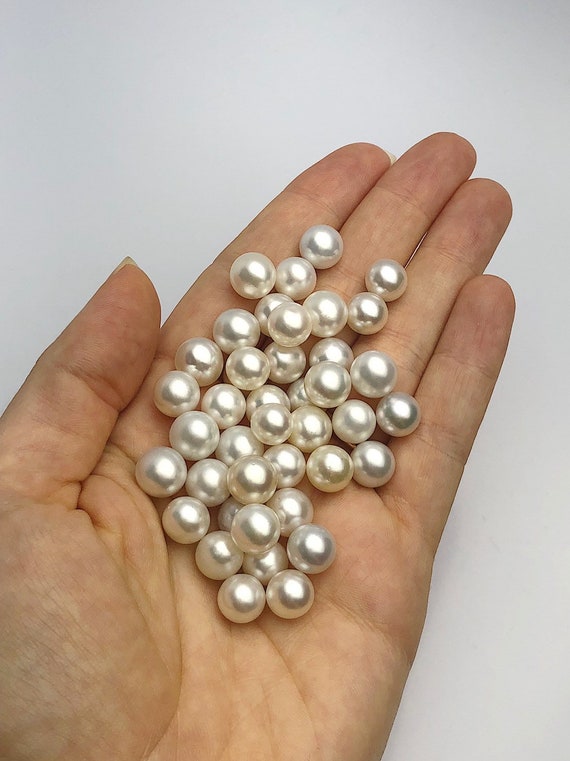 11-15mm Golden Round/Near-Round South Sea Loose Pearls