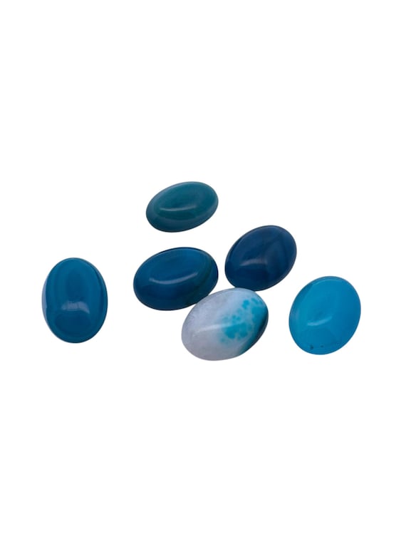 Blue Lace Agate Oval Cabochon