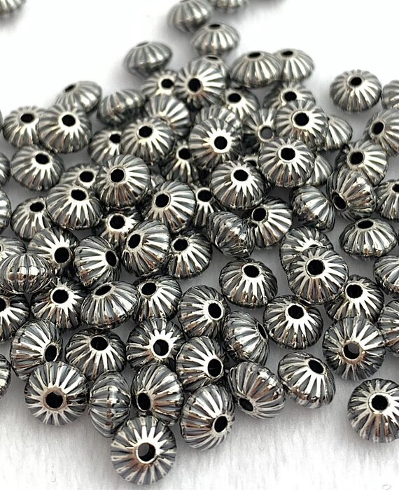 Corrugated Saucer Bead w/1.5mm Hole