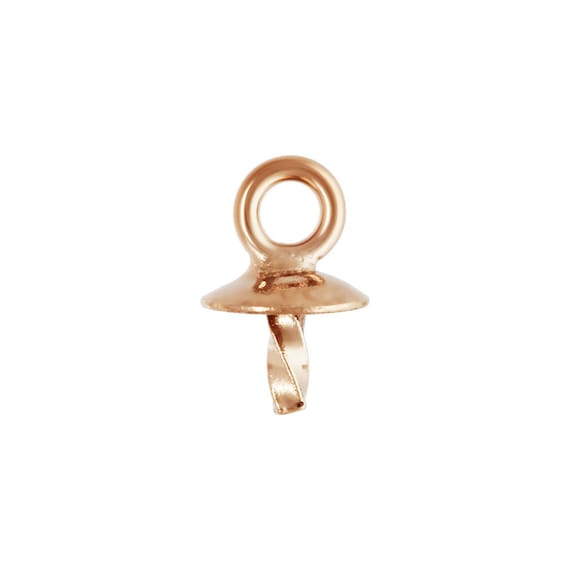 3.0mm Cup & Twist Peg Drop RGP, 14k Rose Gold filled. Made in USA. #4805881DIC