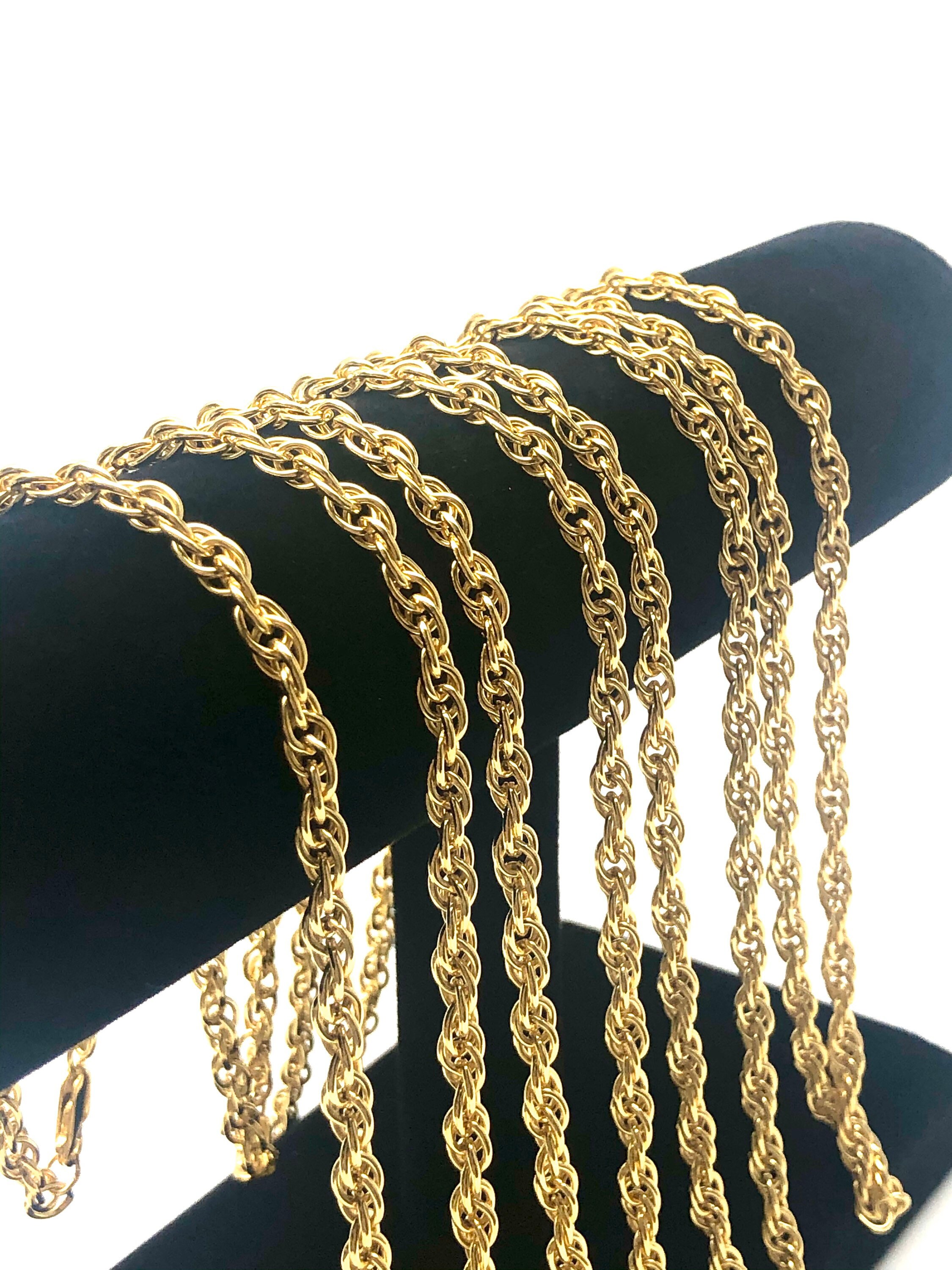 Double 14KGF rope chain , 14K gold filled , SKU 070774