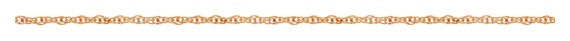 9-R Rope Chain (1mm)RGP, 14k gold filled. Made in USA #4812030
