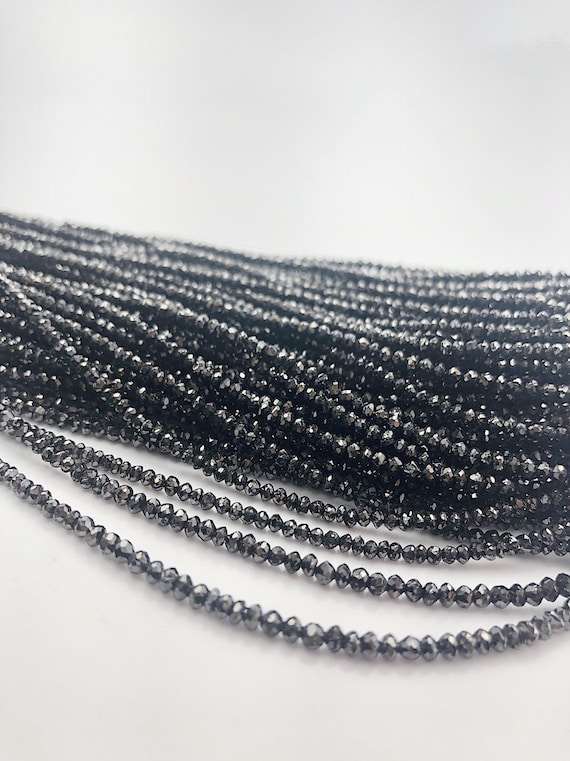 Black Diamonds, Gemstone Beads, Full Strand, 14"