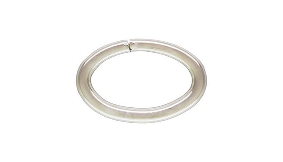 Oval Jump Ring 19.5ga 0.89x4.9x7.6mm, Sterling Silver. Made in USA. #5004497OV