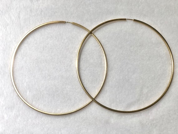 14KGF Hoop Earrings