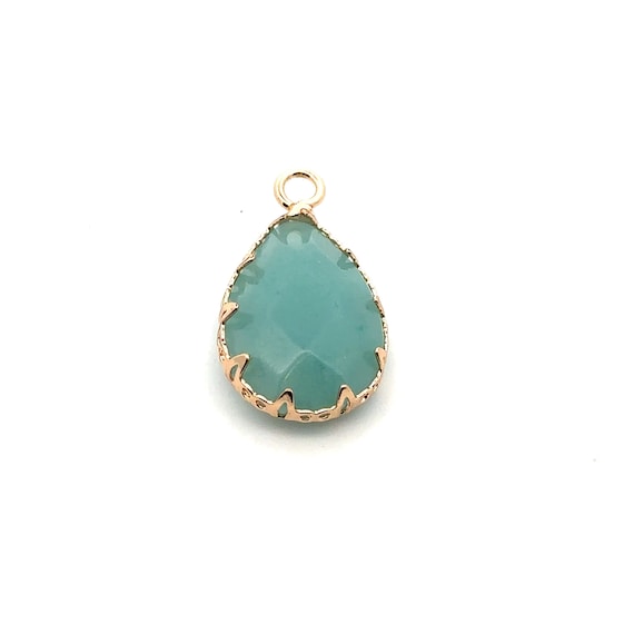 Crystal Amazonite charm, SKU#M3183