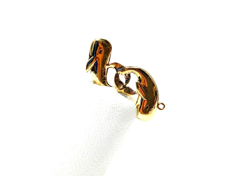 Rose gold White gold 14K double whale charm Gold SKU#L-147