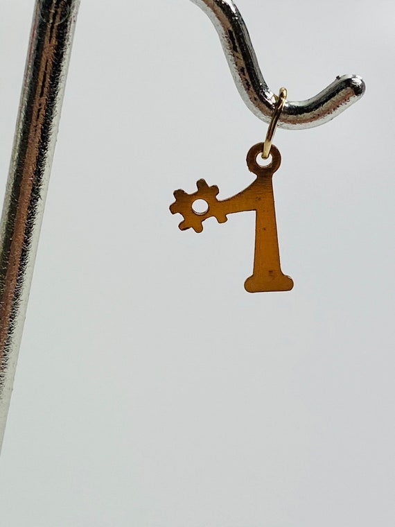 Bold #1 14k gold filled findings/charms 0.37mm X 11mm, sku # 686-C