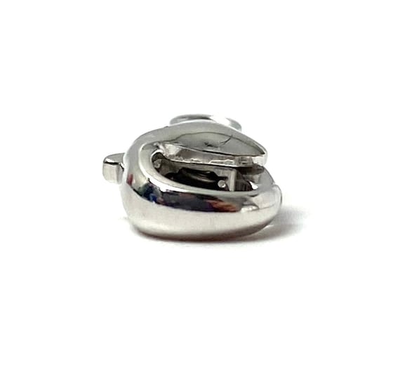 14K solid white gold lobster claw clasp, SKU# 12-17-409