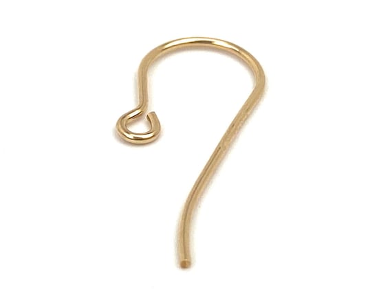 14KGF Ear Wire Small With Loop , Sku#438-3C
