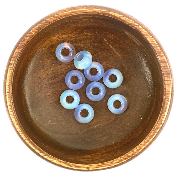 Clear AB Donut Jade Beads, Sku#BG64