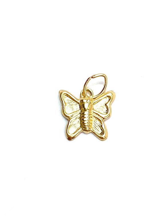 14kgf butterfly charm , sku#2074-C