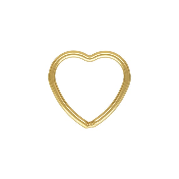 Heart Jump Ring Closed GP 10.0mm