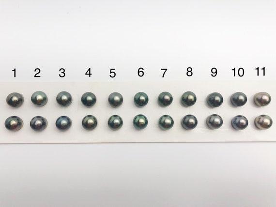 10mm Tahitian AA Loose Matched Pearls, 10mm Round (278)