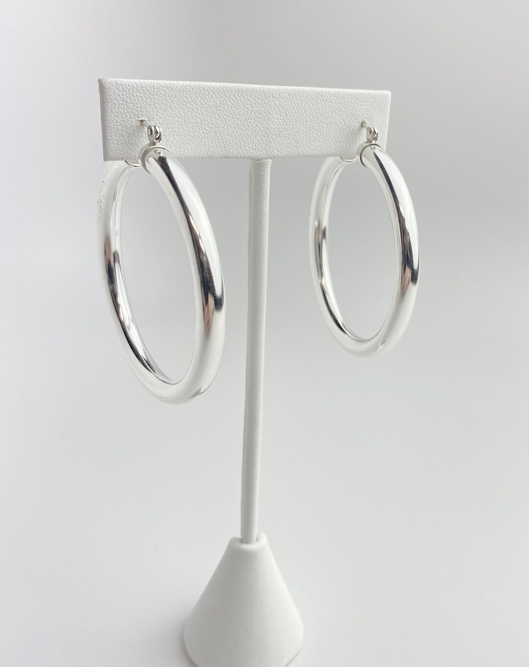 Sterling Silver Hoop Earrings - Etsy