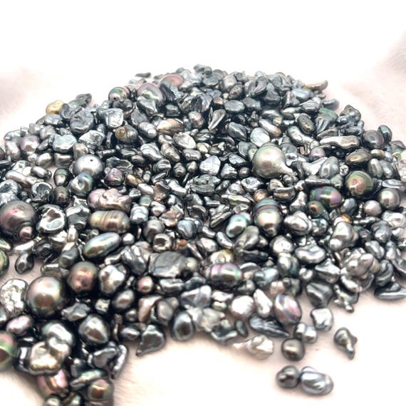 Loose Tahitian Keshi Pearls,  3mm - 10mm, Per Gram, Lot LK001