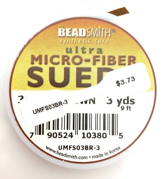 Brown Ultra Micro Fiber Suede Cord 2mm - 3 Yards