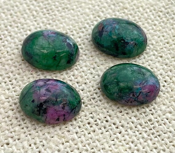 Ruby Fuchsite Oval Cabochon