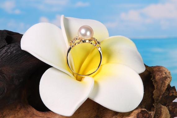 14K Gold Pearl Ring Setting (TPR-645)