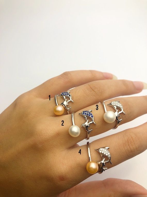 Sterling Silver Freshwater Pearl Rings - (869 No. 1-4)