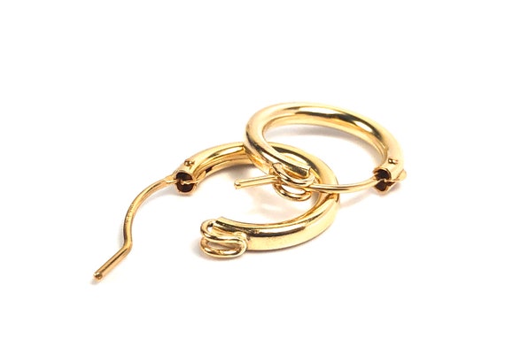 Stunning 14KGF round hoop earrings , 14K gold filled , Sku # 090 C 00 GF