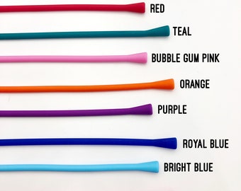 Pulsera o collar de silicona elástica, 20 colores disponibles